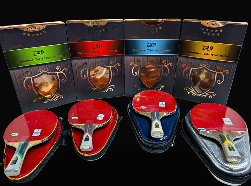 729 Friendship King Series Table Tennis Racket 6/7/8/9 Star Professional Offensive Carbon Ping Pong Racket Sticky Paddle