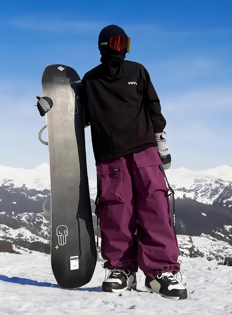 KEEPMONEY Ski Suit Set for Men and Women Jacket and Pants Warm Waterproof Outdoor Winter Thick multi-color Snowboarding suit