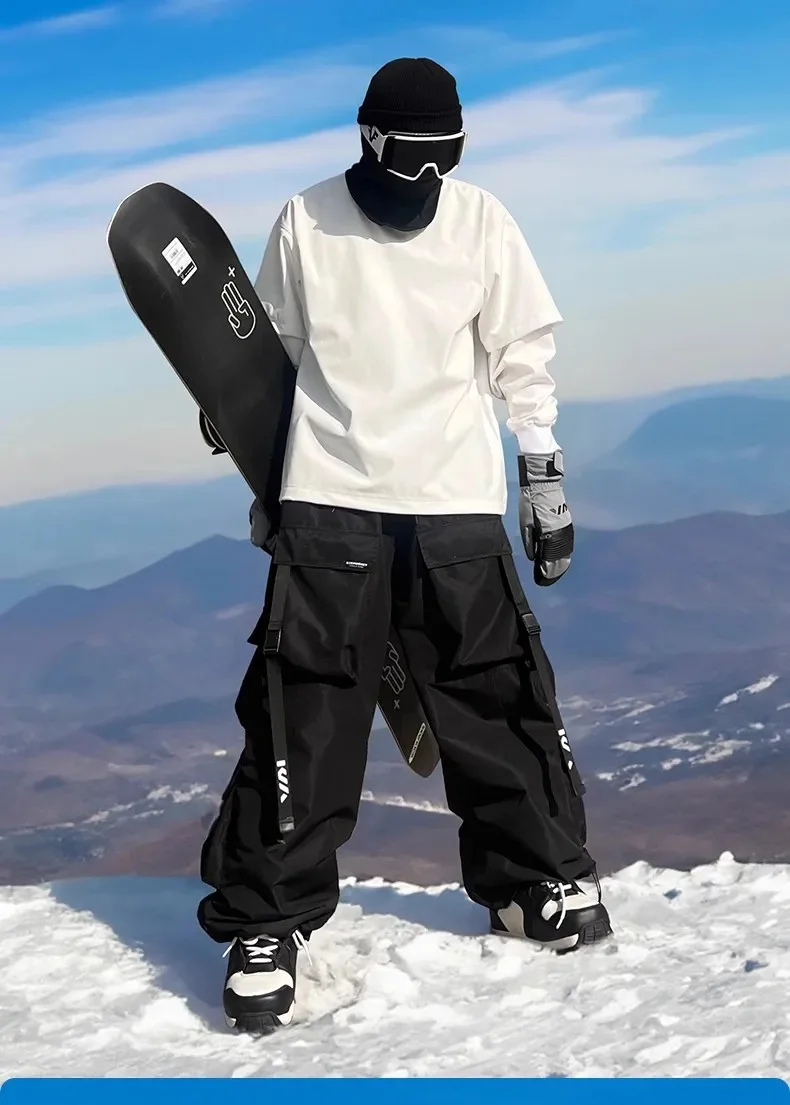 KEEPMONEY Ski Suit Set for Men and Women Jacket and Pants Warm Waterproof Outdoor Winter Thick multi-color Snowboarding suit