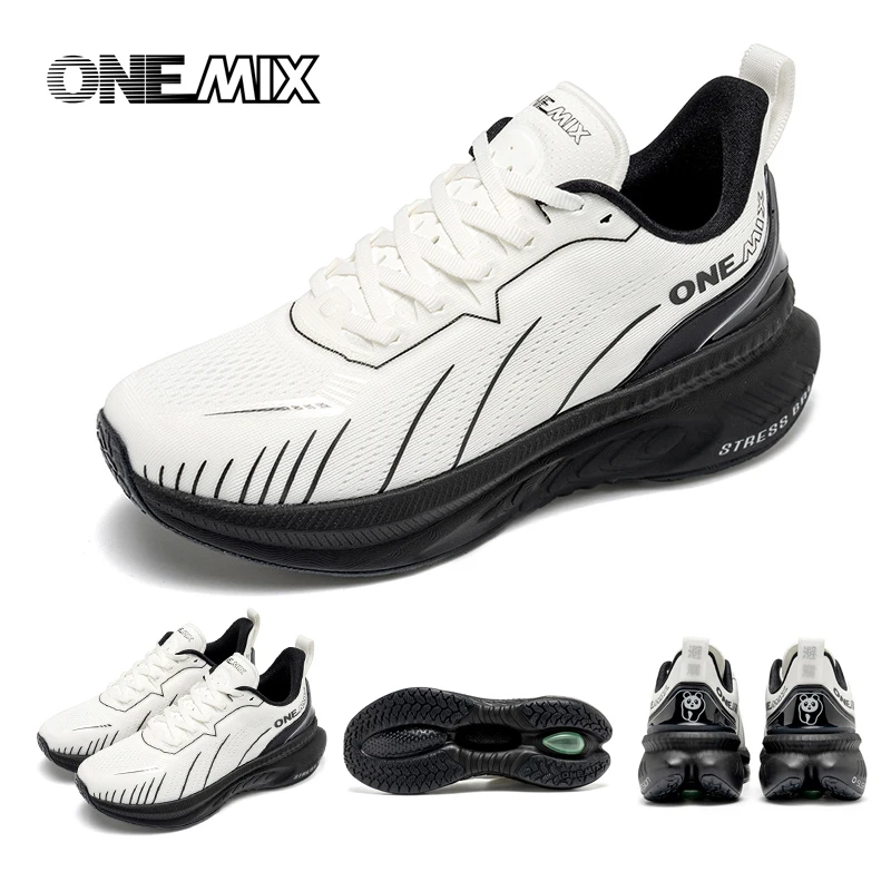 ONEMIX Cushioned Running Shoes Women Fall Winter Heavy Runners Lace-up Women Jump Rope Dance Non-slip Outdoor Sneakers