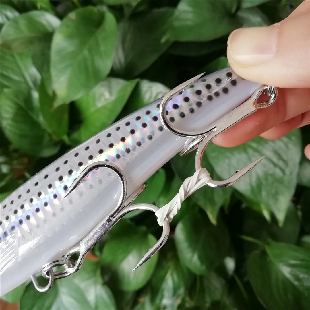 NOEBY 3pcs 140mm 52g Slow Sinking 160mm 73g 12cm 32g Minnow Fishing Lures Artificial Bait Trolling Wobblers Sea Fishing Lure
