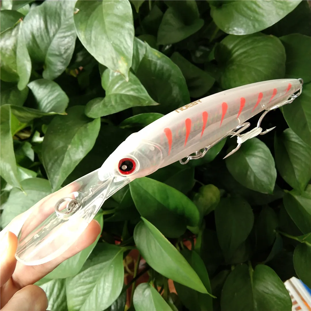 NOEBY 3pcs 140mm 52g Slow Sinking 160mm 73g 12cm 32g Minnow Fishing Lures Artificial Bait Trolling Wobblers Sea Fishing Lure