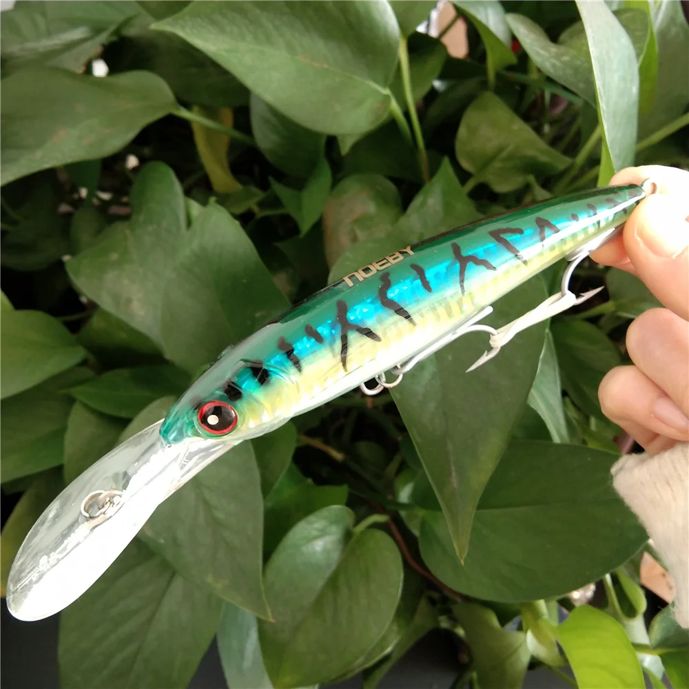 NOEBY 3pcs 140mm 52g Slow Sinking 160mm 73g 12cm 32g Minnow Fishing Lures Artificial Bait Trolling Wobblers Sea Fishing Lure
