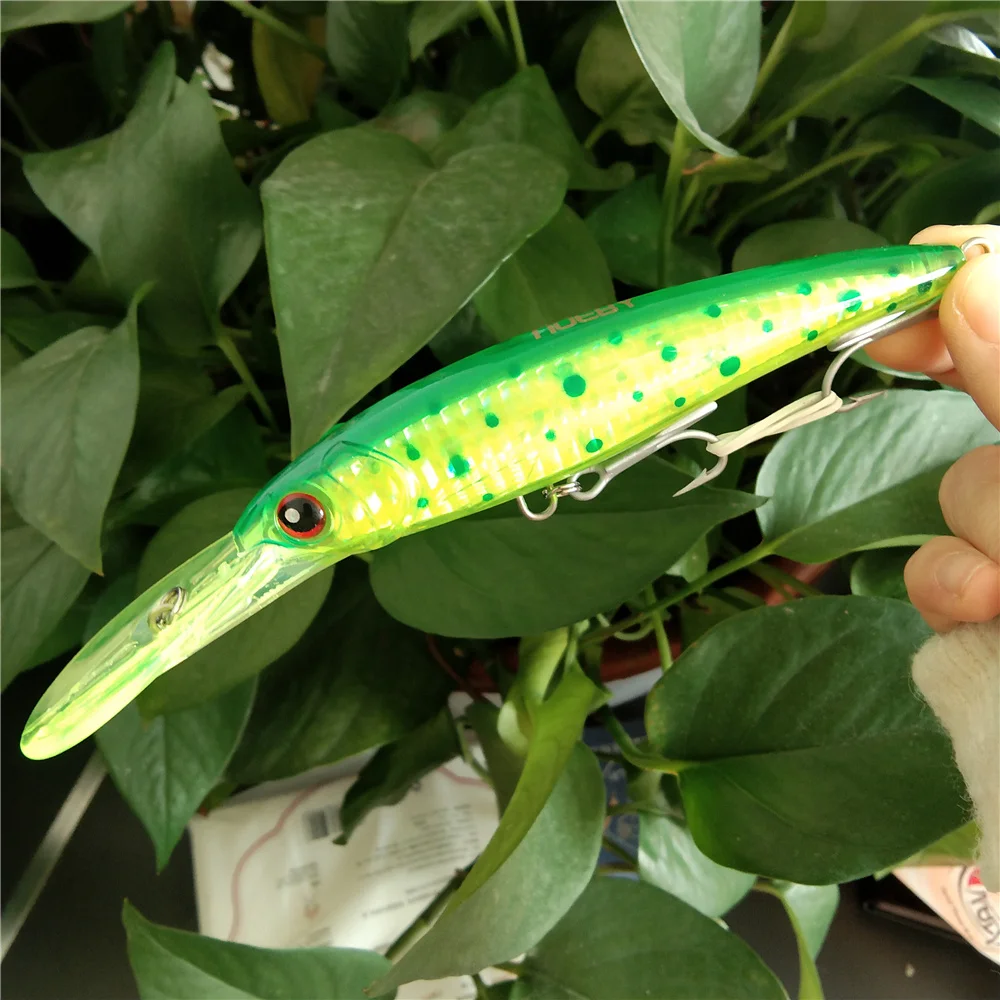 NOEBY 3pcs 140mm 52g Slow Sinking 160mm 73g 12cm 32g Minnow Fishing Lures Artificial Bait Trolling Wobblers Sea Fishing Lure