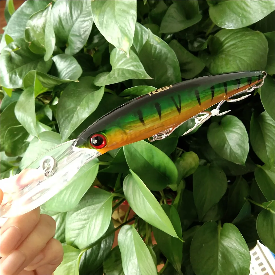 NOEBY 3pcs 140mm 52g Slow Sinking 160mm 73g 12cm 32g Minnow Fishing Lures Artificial Bait Trolling Wobblers Sea Fishing Lure