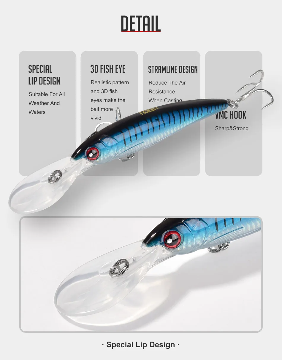 NOEBY 3pcs 140mm 52g Slow Sinking 160mm 73g 12cm 32g Minnow Fishing Lures Artificial Bait Trolling Wobblers Sea Fishing Lure