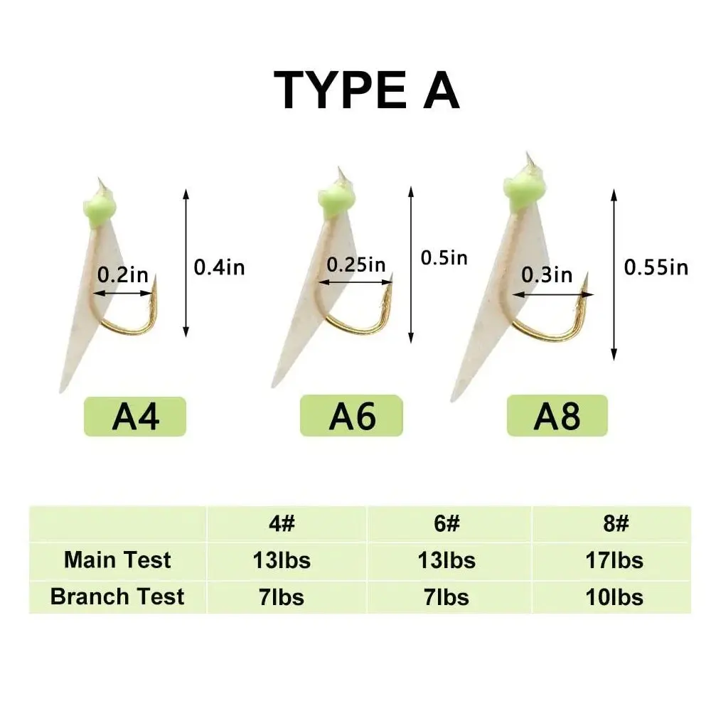 200Packs Fishing Lure Rigs Bait Jigs Hooks Fishing Bait Rigs With Swivel Snap String Hooks For Freshwater Saltwater