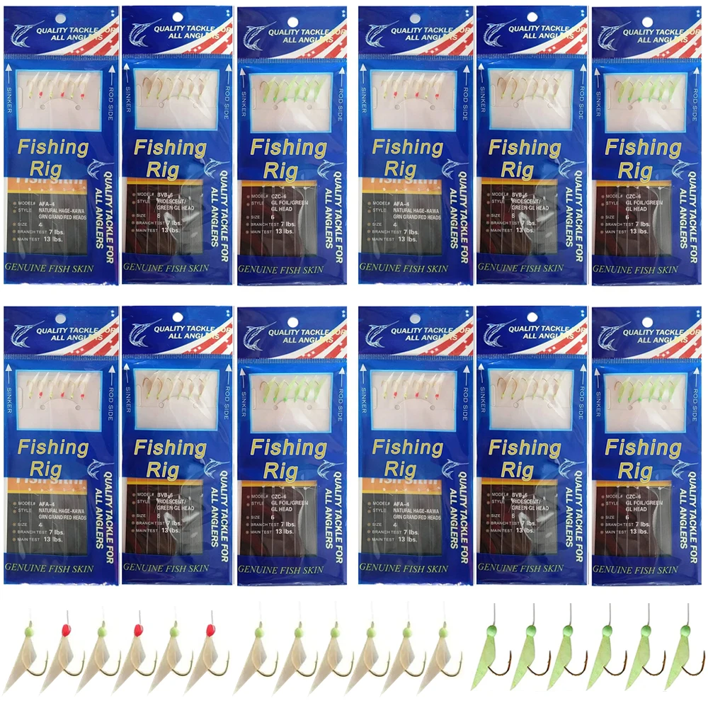 200Packs Fishing Lure Rigs Bait Jigs Hooks Fishing Bait Rigs With Swivel Snap String Hooks For Freshwater Saltwater