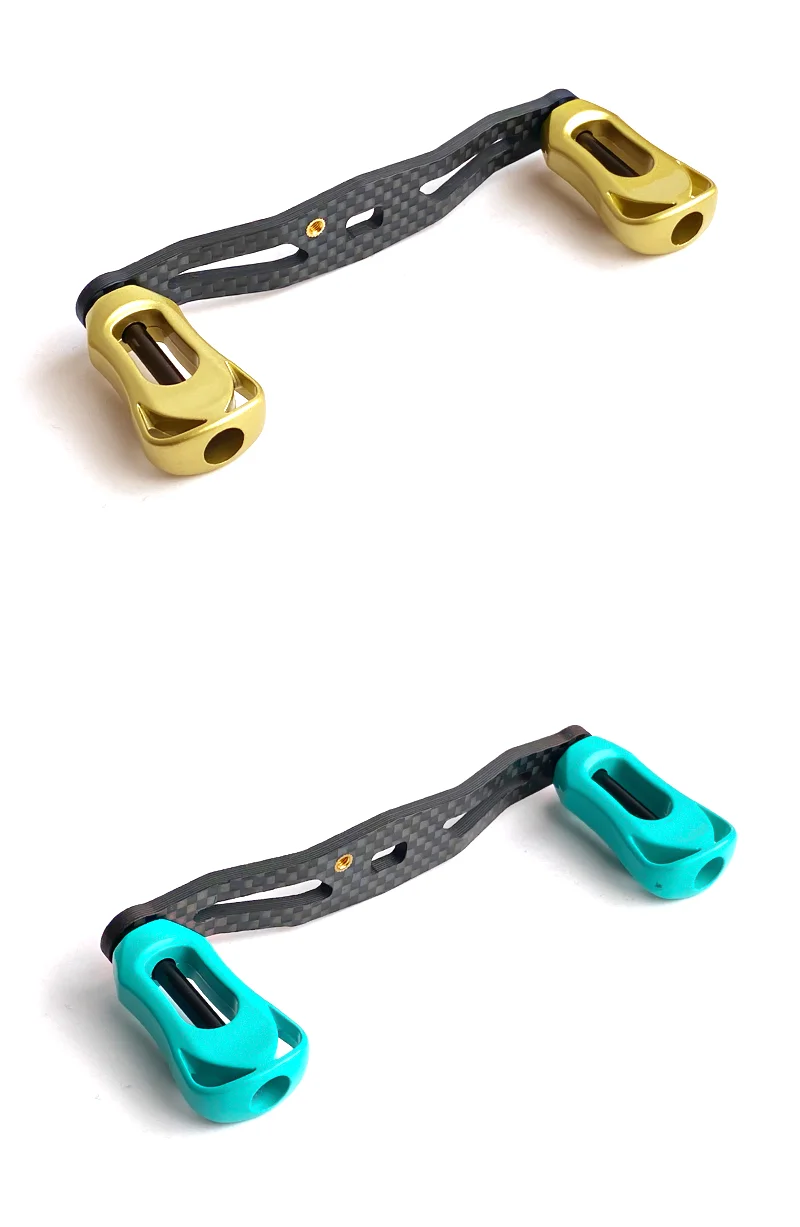 SEASIR Carbon Fiber Fishing Reel Handle Ultra Light Carbon Grip 6 COLORS Refit For Baitcasting Reel DIY Fishing Accessories