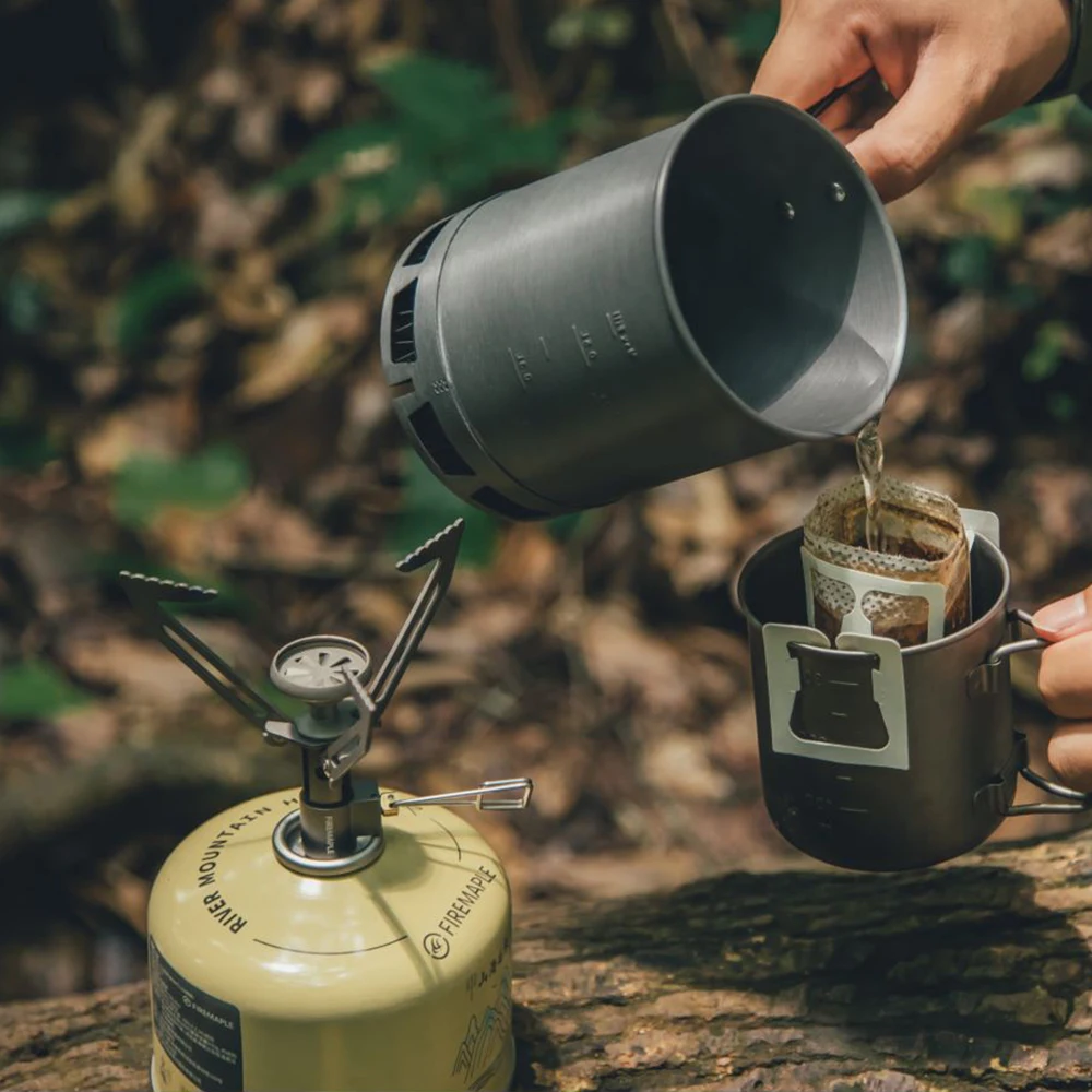 Fire-Maple G3 Petrel Ultralight Pot Lightweight Outdoor High Efficiency Heat Exchanger Pot Portable for Hiking Travel 600ml