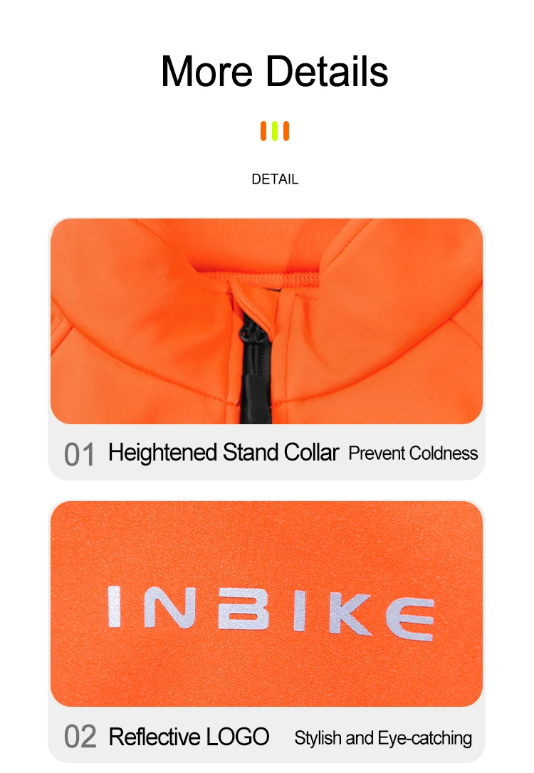 INBIKE Winter Women Cycling Jackets Thermal Fleece Biking Clothes Bicycle Road Bike Windbreaker MTB Reflective Jacket for Women