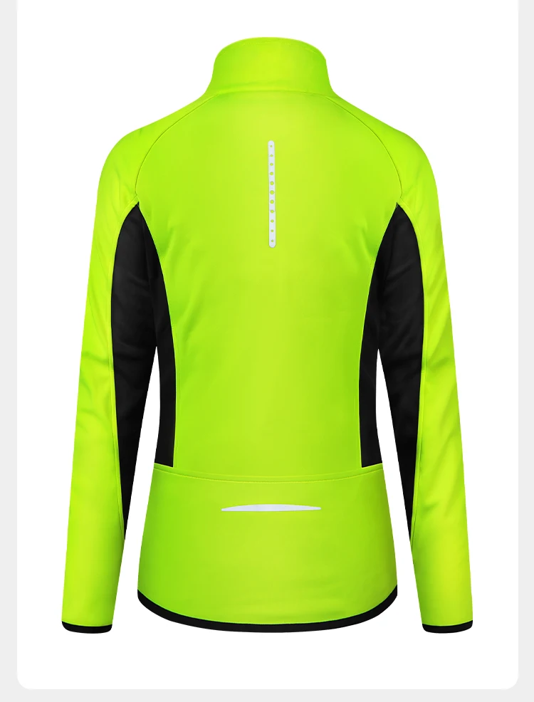 INBIKE Winter Women Cycling Jackets Thermal Fleece Biking Clothes Bicycle Road Bike Windbreaker MTB Reflective Jacket for Women