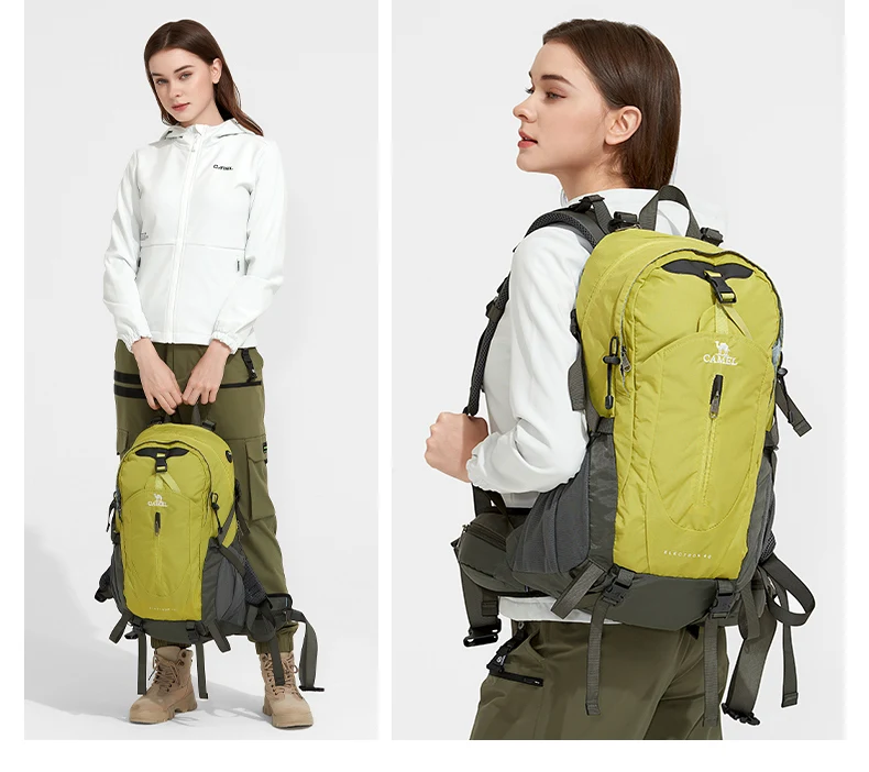 GOLDEN CAMEL Waterproof Backpacks Men Women Climbing Bag for Men Ultralight Hiking Backpack with Sport Bags Covers Camping