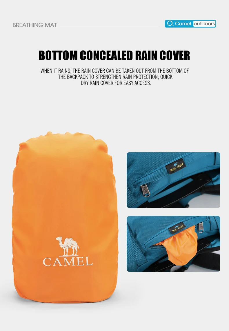 GOLDEN CAMEL Waterproof Backpacks Men Women Climbing Bag for Men Ultralight Hiking Backpack with Sport Bags Covers Camping