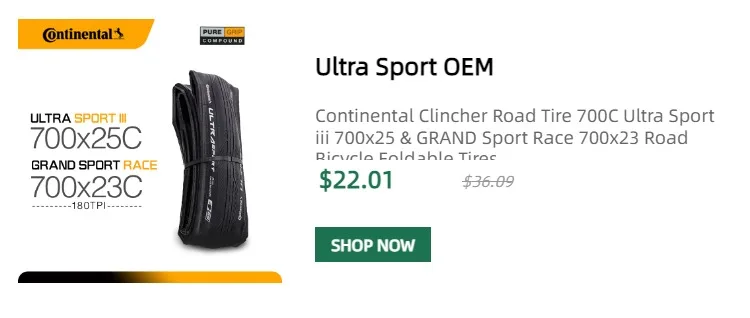 Continental Road Tire 700x25C/28C/23C Ultra Sport III & GRAND Sport Race Black Yellow Road Bike Clincher Folding Gravel Tire