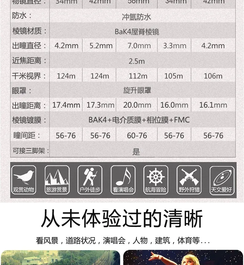 Germany BRESSER Zhengtu ED series binoculars for bird watching concert outdoor binoculars 8X34ED 10X34ED 8X42ED 10X42ED 8X56ED