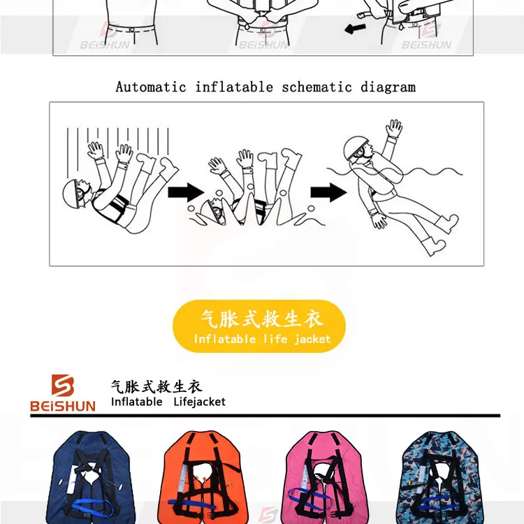 Manual/Automatic Inflatable Life Jacket Professional Swiming Fishing Life Vest Water Sports Children Adult Life Vest for Fishing