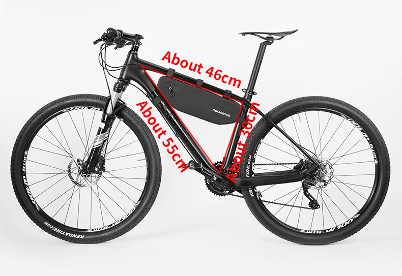 ROCKBROS Bicycle Bags Bike Frame Front Tube Bag Large Capacity Waterproof Triangle Bag Cycling Storage MTB Road Bike Accessories