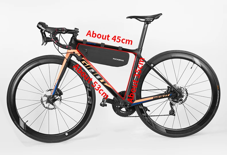 ROCKBROS Bicycle Bags Bike Frame Front Tube Bag Large Capacity Waterproof Triangle Bag Cycling Storage MTB Road Bike Accessories