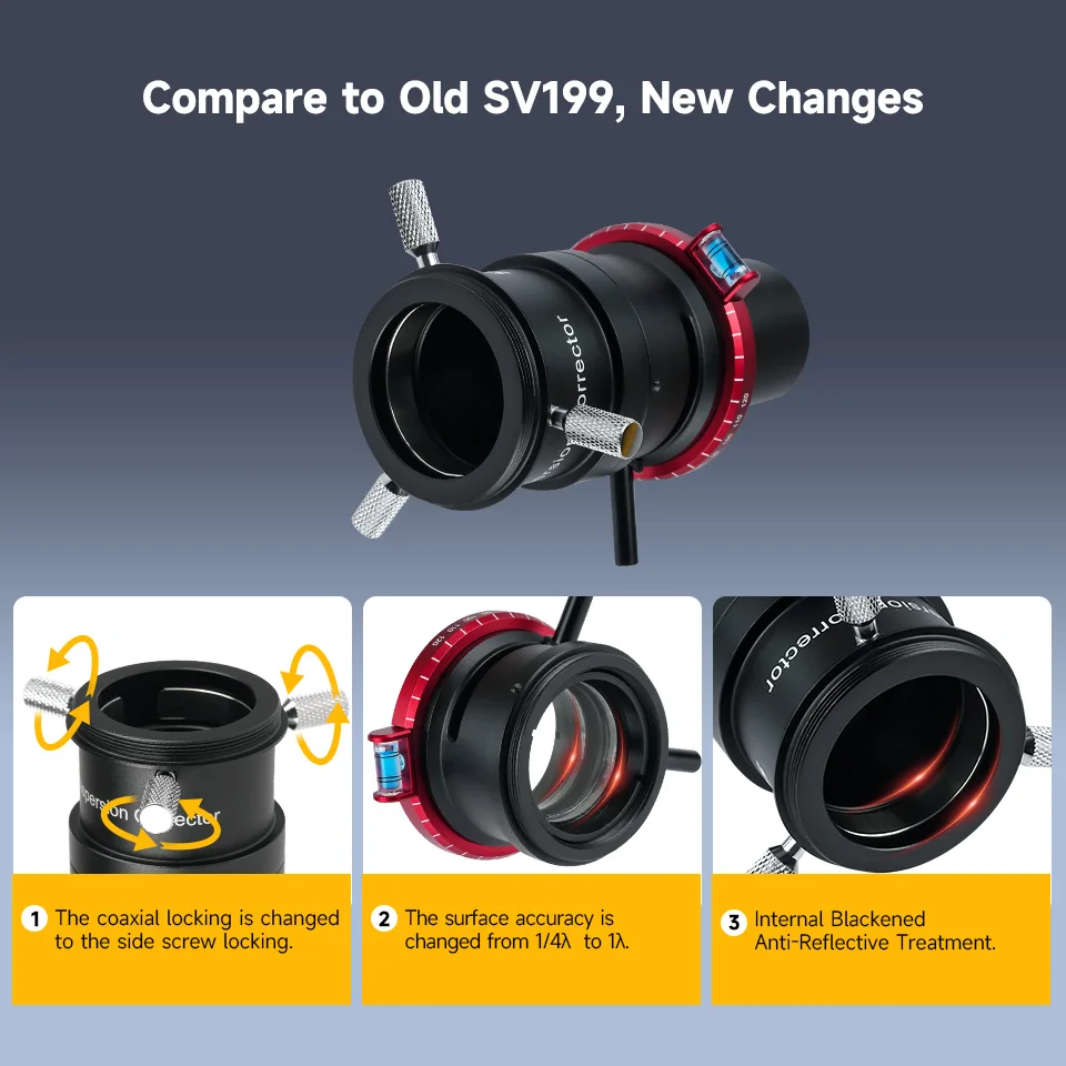 Svbony SV199 Telescope ADC Atmospheric Dispersion Corrector 1.25'' for Telescope Professional Photography Part SV199