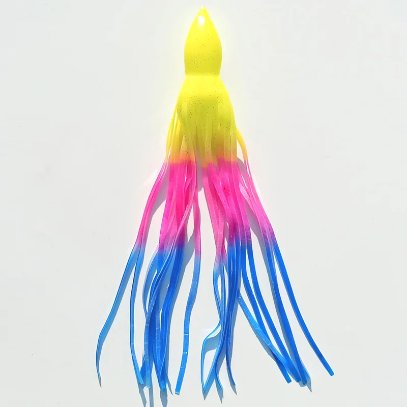 16pcs Replacement Octopus Skirts for Trolling Lures skirt octopus soft fishing lure Rigged skirt Marlin Tuna Pakula game fishing