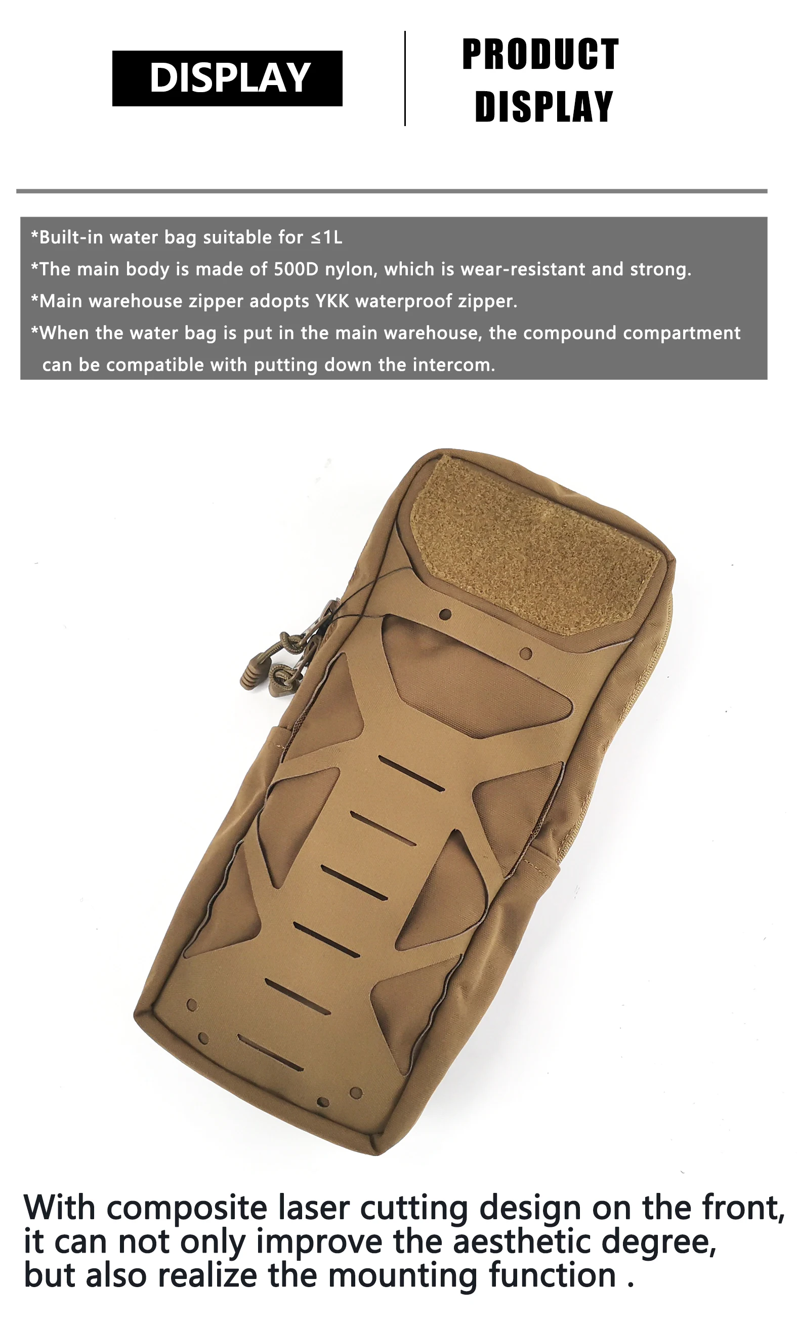 DMGear Tactical Waterproof Water Bag Hunting Talkie Walkie Multifunction Molle Gear Hunt Equipment Wargame Airsoft Paintball