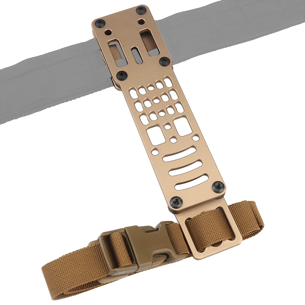 Hunting Holster Drop Leg Band Metal Modular Air Soft Universal Holster Adapter with Tactica QLS Quick Release Platform