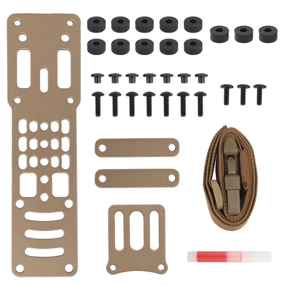 Hunting Holster Drop Leg Band Metal Modular Air Soft Universal Holster Adapter with Tactica QLS Quick Release Platform
