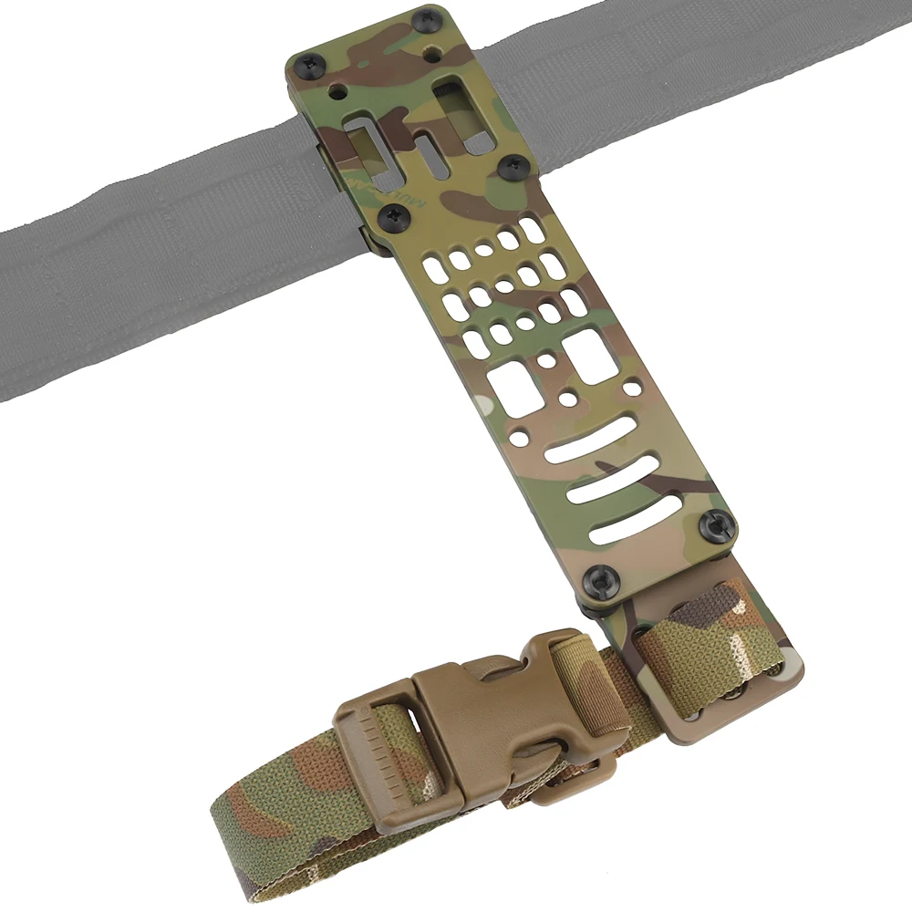 Hunting Holster Drop Leg Band Metal Modular Air Soft Universal Holster Adapter with Tactica QLS Quick Release Platform