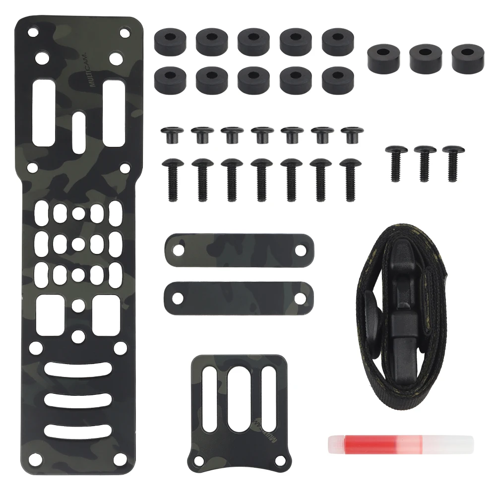 Hunting Holster Drop Leg Band Metal Modular Air Soft Universal Holster Adapter with Tactica QLS Quick Release Platform