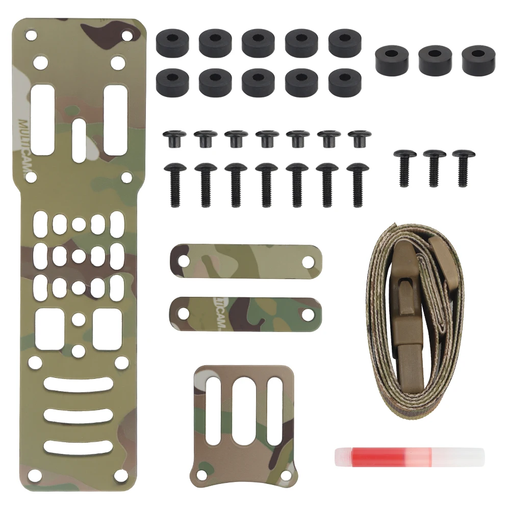 Hunting Holster Drop Leg Band Metal Modular Air Soft Universal Holster Adapter with Tactica QLS Quick Release Platform