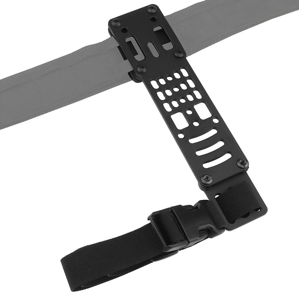 Hunting Holster Drop Leg Band Metal Modular Air Soft Universal Holster Adapter with Tactica QLS Quick Release Platform
