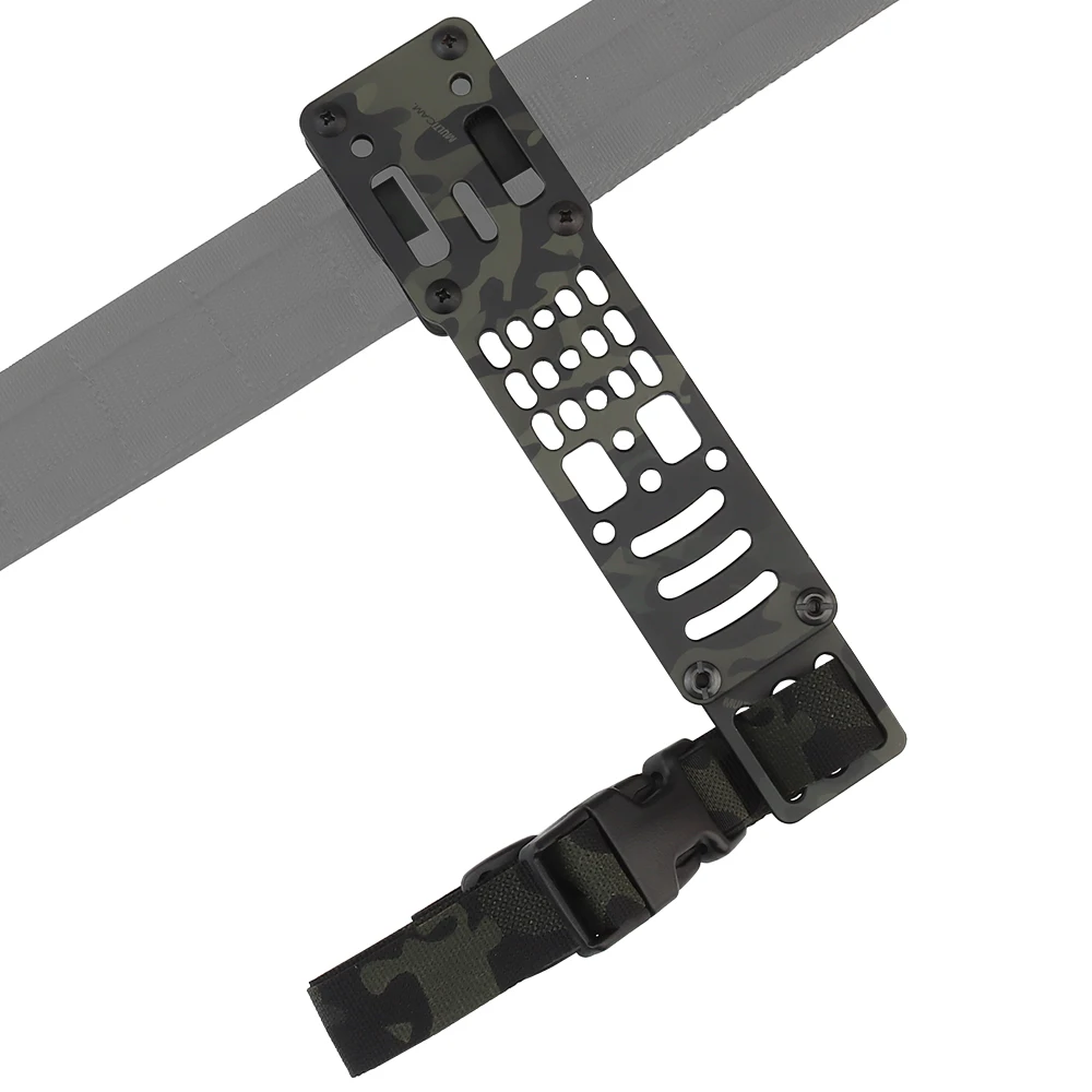 Hunting Holster Drop Leg Band Metal Modular Air Soft Universal Holster Adapter with Tactica QLS Quick Release Platform