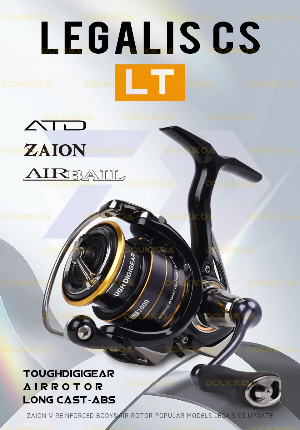 2021 DAIWA LEGALIS CS LT Fishing reel 2000/2500/3000C/4000C Light body 6+1BB LC-ABS Metail Spool 5-12KG Power Ultraleve185g-325g