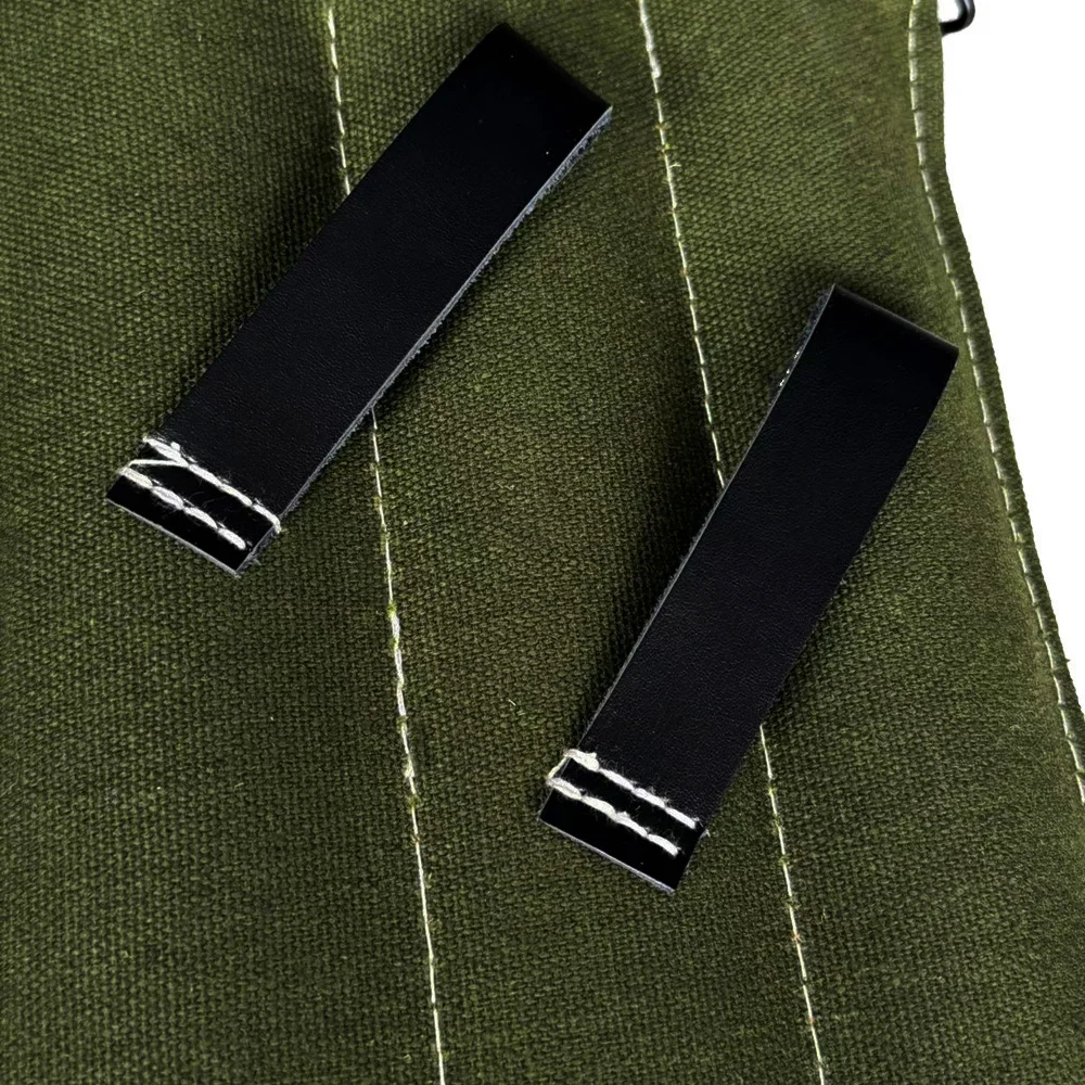 Classic Men's Canvas Kit Bag Green Hard Wallet Vintage Kit Cowhide Strap MP38 MP40 Kit Equipment Package WWII WW2