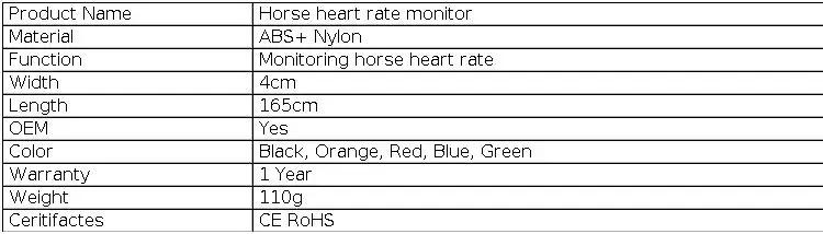 FITCENT Horse Heart Rate Monitor Tracker Monitoring Heart Rate Horse Band Belt for Equestrian
