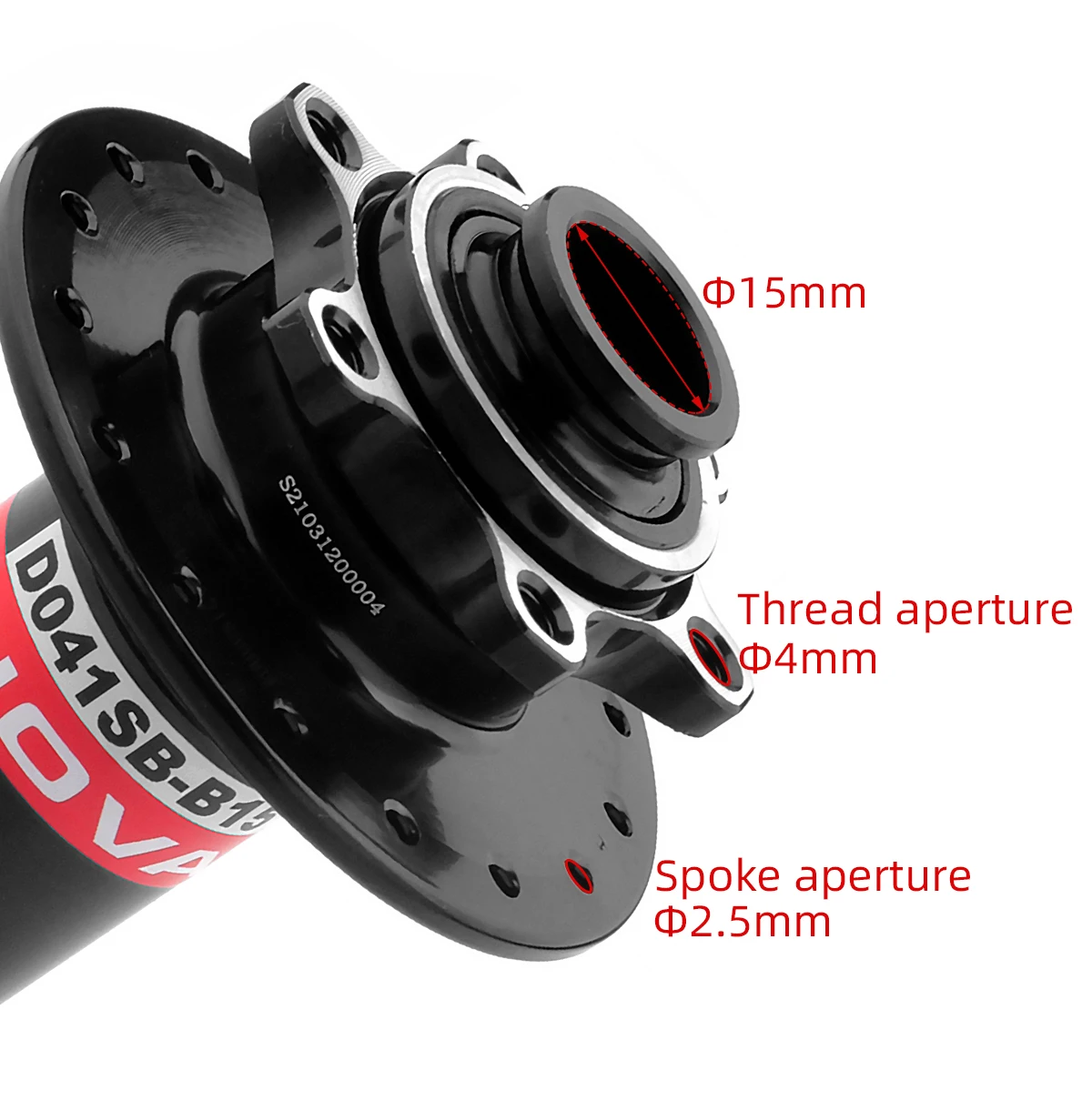 Novatec MTB Front Hub 32 Holes Thru 100x15mm Boost 110x15mm Mountain Bike Bearing Hub 32H Bicycle Parts