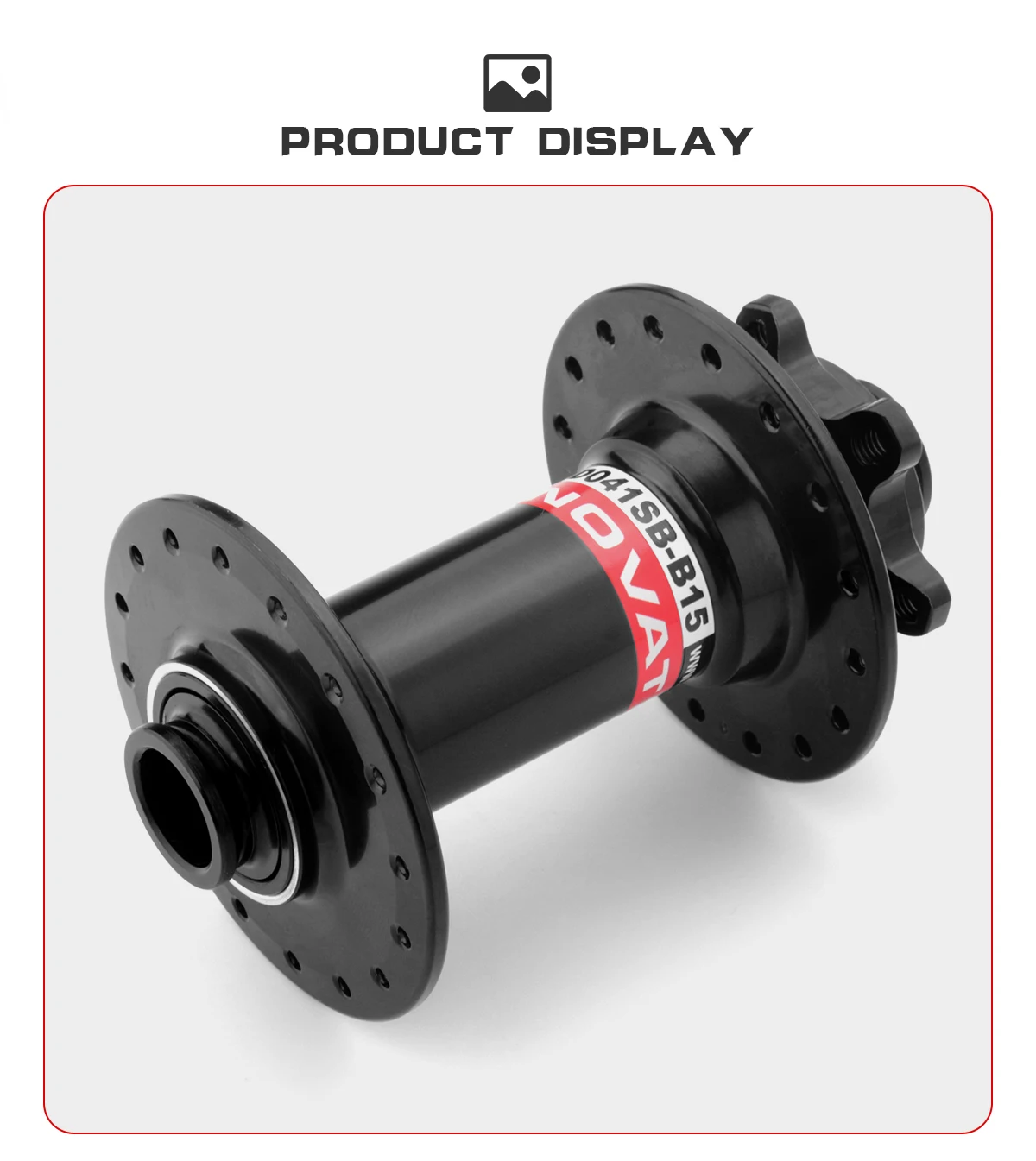 Novatec MTB Front Hub 32 Holes Thru 100x15mm Boost 110x15mm Mountain Bike Bearing Hub 32H Bicycle Parts