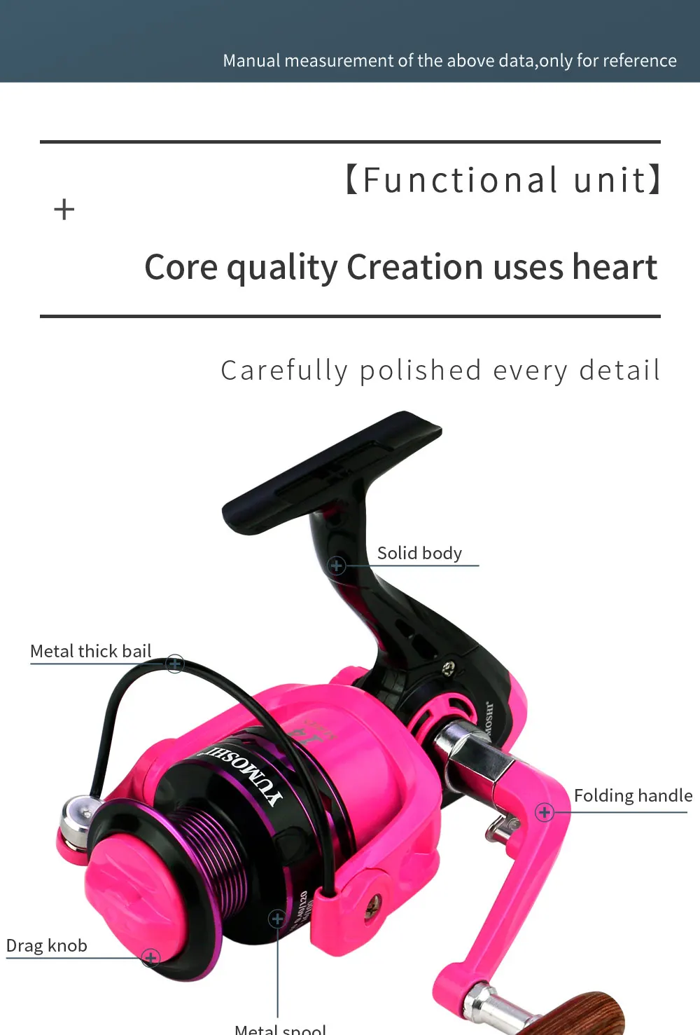 Stong Power Fishing Reel +Line 2000-7000 Spinning More Stable For Any Fish Species Left/Right Hand Spinning Reel Max Drag 5-12Kg