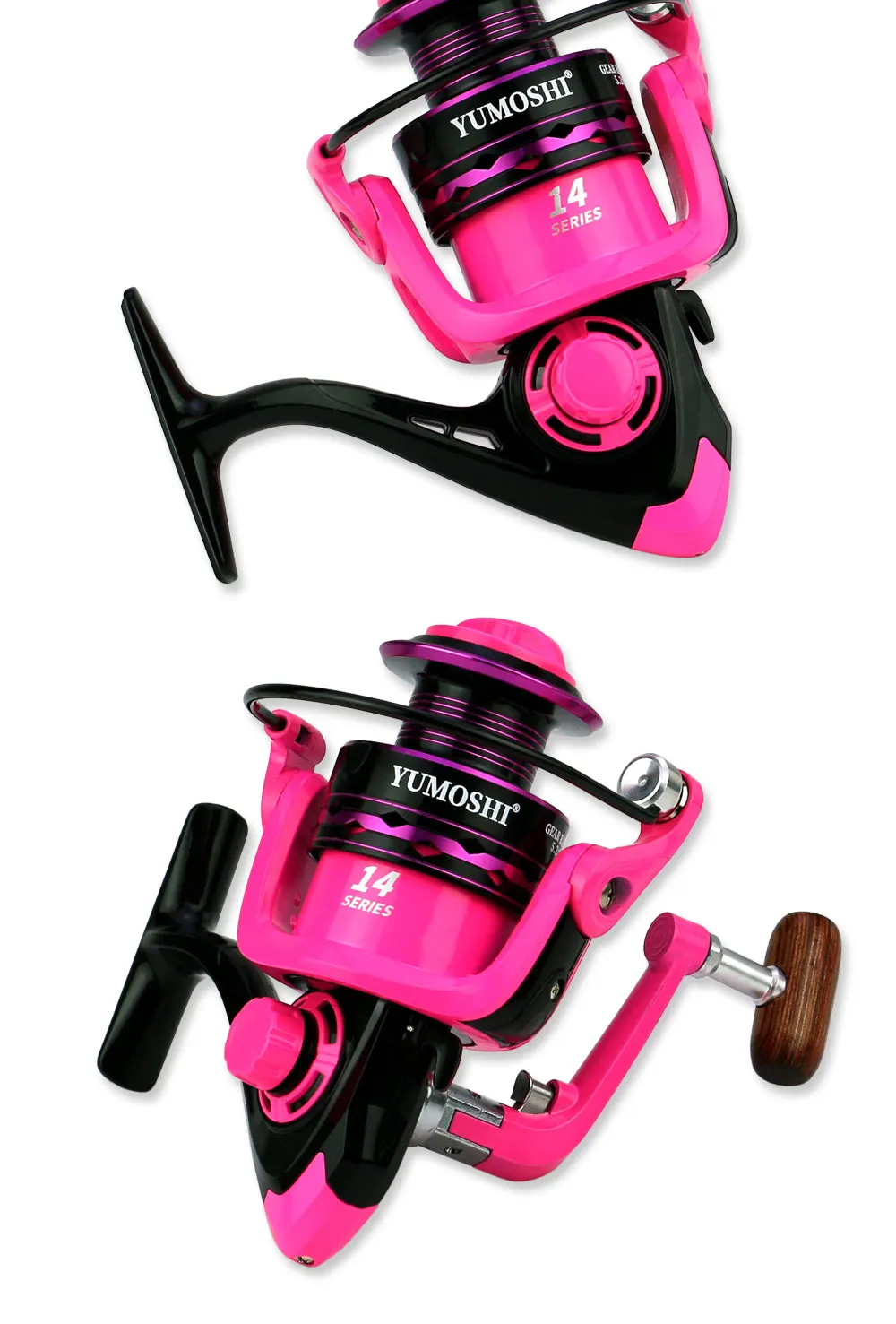 Stong Power Fishing Reel +Line 2000-7000 Spinning More Stable For Any Fish Species Left/Right Hand Spinning Reel Max Drag 5-12Kg