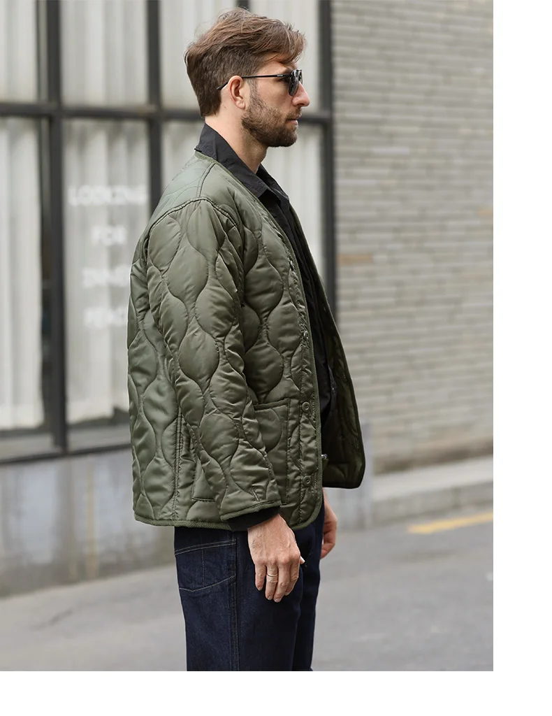 Field Tactical M65 Windbreaker Jacket Inner Lining with Pockets M43 M51 Warm Cotton Coat Liner Outdoor Hiking Climbing Clothes