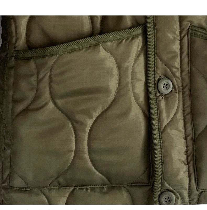 Field Tactical M65 Windbreaker Jacket Inner Lining with Pockets M43 M51 Warm Cotton Coat Liner Outdoor Hiking Climbing Clothes