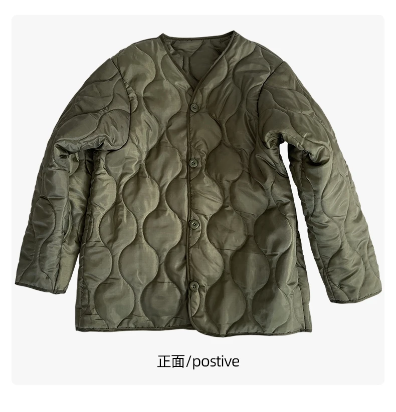 Field Tactical M65 Windbreaker Jacket Inner Lining with Pockets M43 M51 Warm Cotton Coat Liner Outdoor Hiking Climbing Clothes