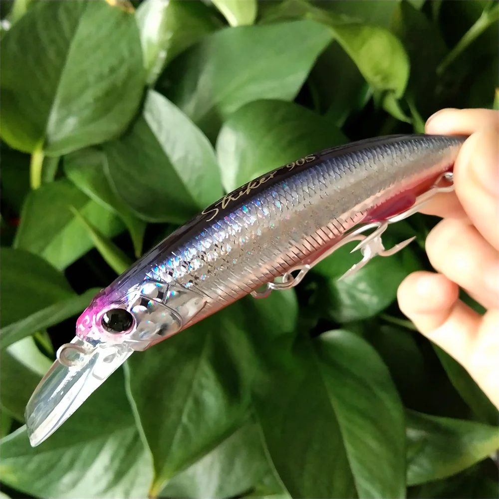 Tsurinoya 8pcs 90mm 37g Sinking Minnow Artificial Baits Long Casting Fishing Lures Goods Jerkbait Freshwater Stream Saltwater