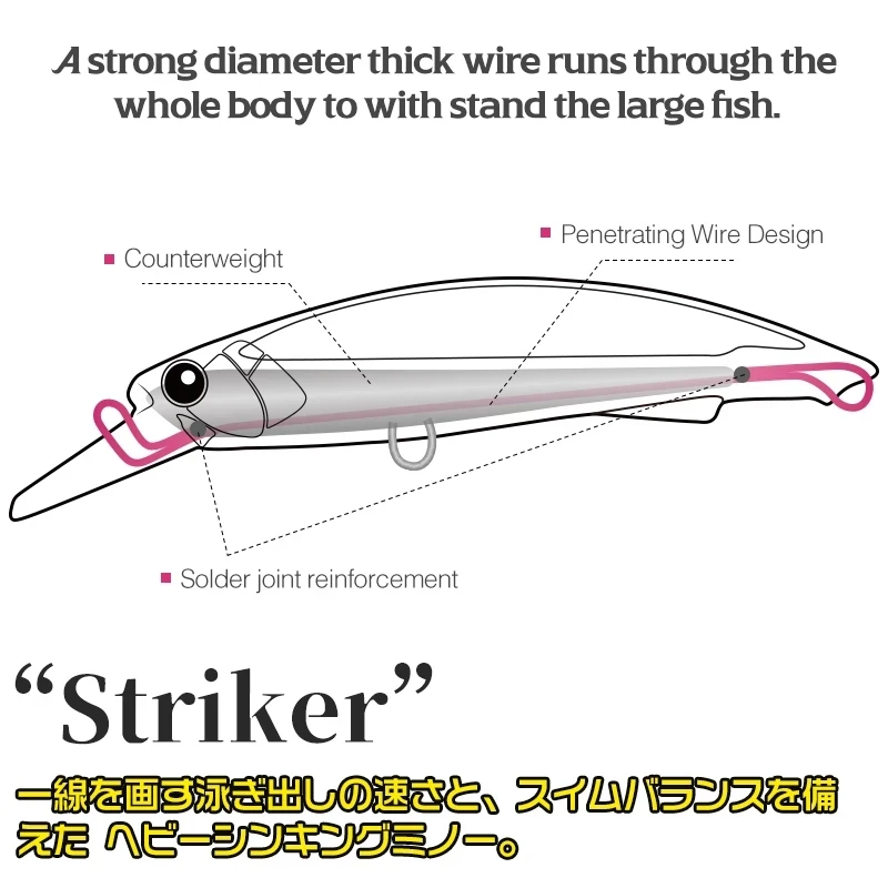 Tsurinoya 8pcs 90mm 37g Sinking Minnow Artificial Baits Long Casting Fishing Lures Goods Jerkbait Freshwater Stream Saltwater