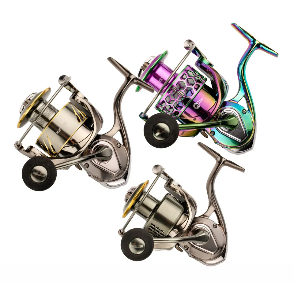 Fishing Reel 1000-6000 5.2:1 9+1BB Fishing Reels MAX Drag 10-25KG Power Spinning Reel Metal body Reel For Seawater Reel