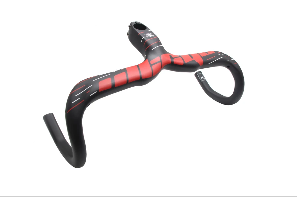 ULLICYC-Integrated Carbon Road Bicycle Handlebar, T800, 28.6mm, Gloss/Matte, Internal Routing, Superlight Bike Accessories