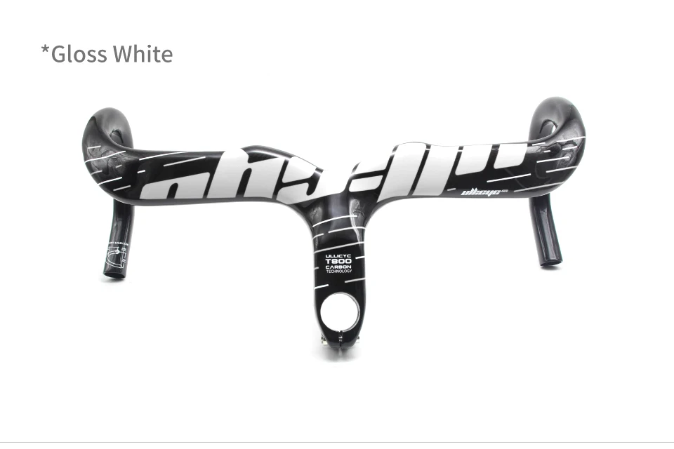 ULLICYC-Integrated Carbon Road Bicycle Handlebar, T800, 28.6mm, Gloss/Matte, Internal Routing, Superlight Bike Accessories
