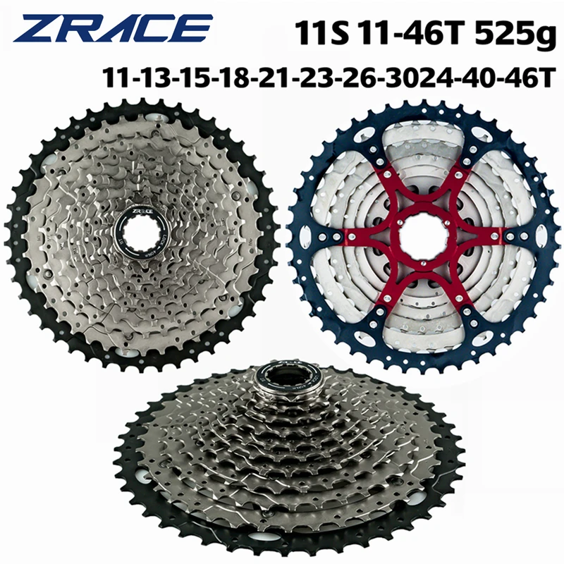 ZRACE Bicycle Cassette 11 Speed MTB Bike Freewheel 11-46T / 11-50T / 11-52T Aluminum Alloy Bracket, 11s CASSETTE