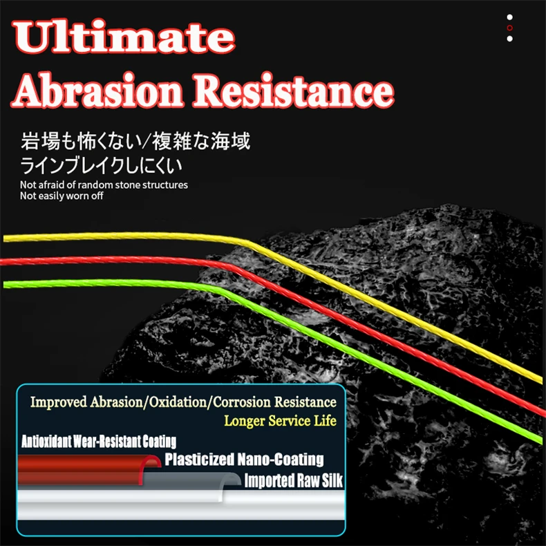 Japan Original Xbraid Upgrade X8 Multicolor High Quality Multifilament Line Super Strong Saltwater Fishing Line 1000M/500M/300M